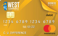 West Community business debit card