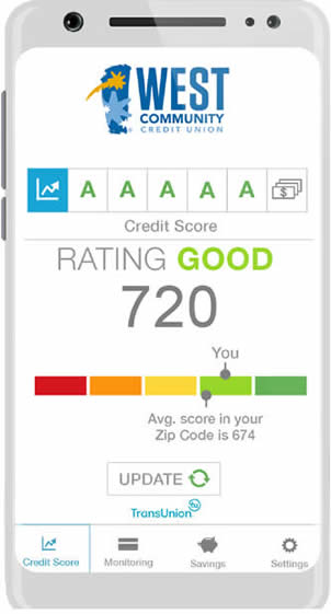 credit score screen