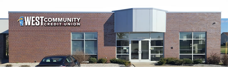 West Community Credit Union at 848 N Green Mount Road in Shiloh, Illinois