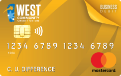 West Community business debit card